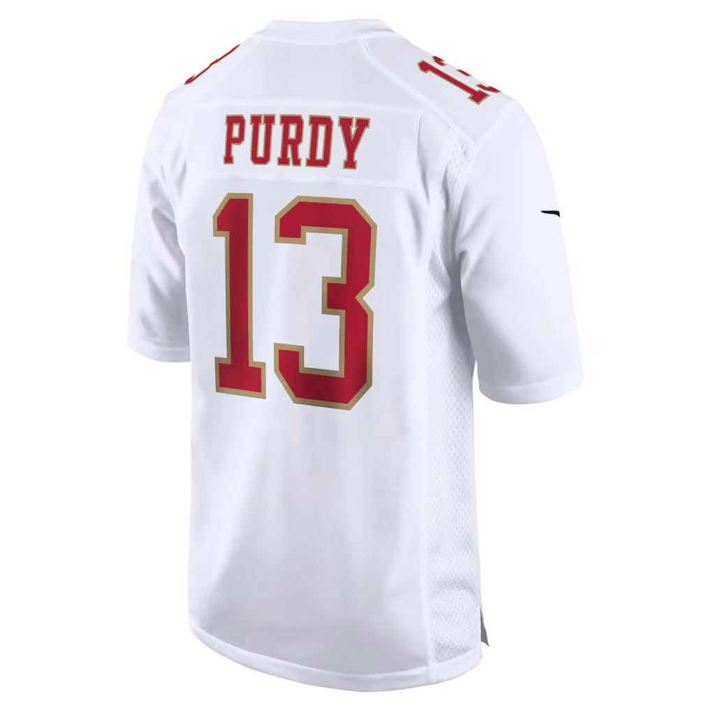 Leino SF.49ers #13 Brock Purdy Tundra White  Fashion Game Jersey