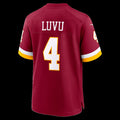 Leino W.Commanders #4 Frankie Luvu Burgundy Puhics Game Jersey