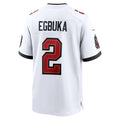 Leino TB.Buccaneers #2 Emeka Egbuka White  50th Season Game Jersey