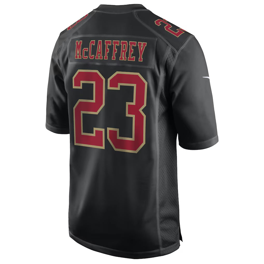 Leino SF.49ers #23 Christian McCaffrey Black  Fashion Game Jersey