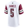 Leino W.Commanders #5 Jayden Daniels White Puhics Player Game Jersey