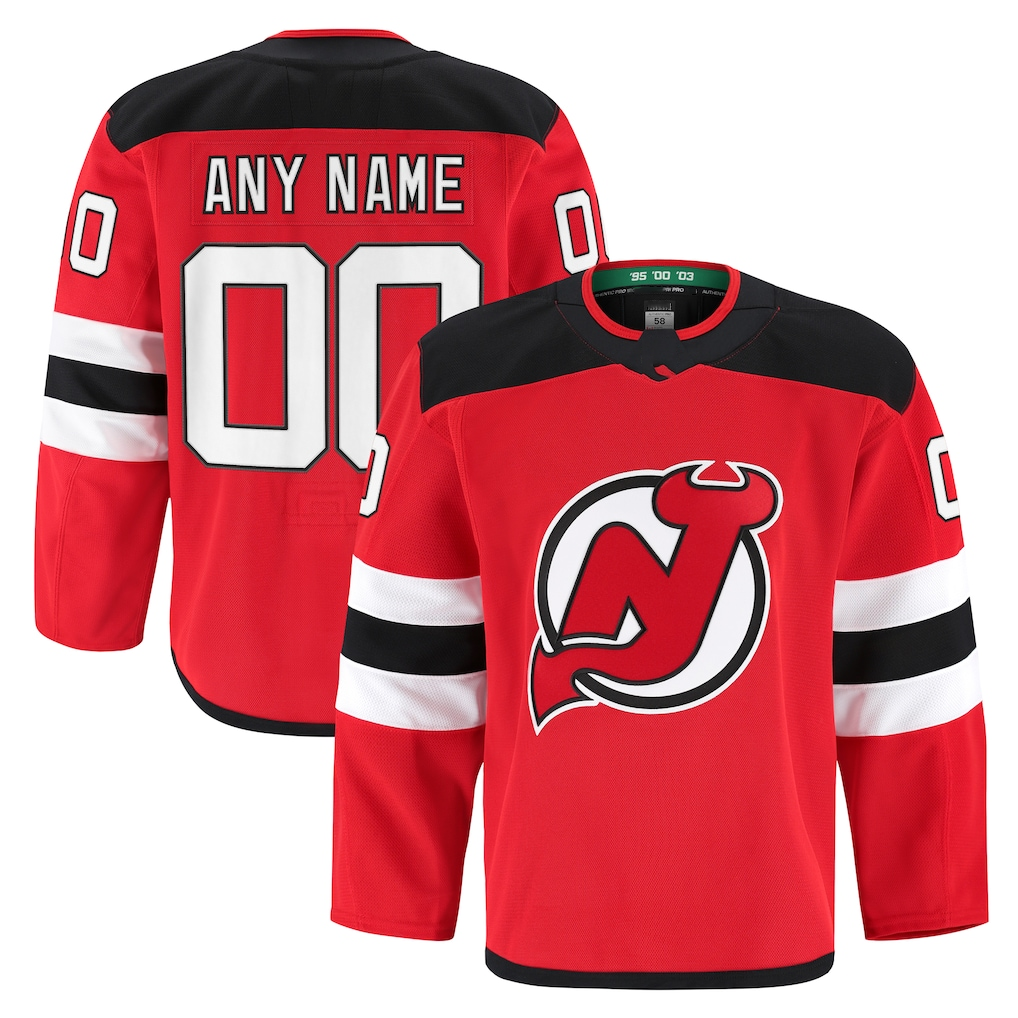 Leino Cheap NJ.Devils Red Home Authentic Pro Jerseys
