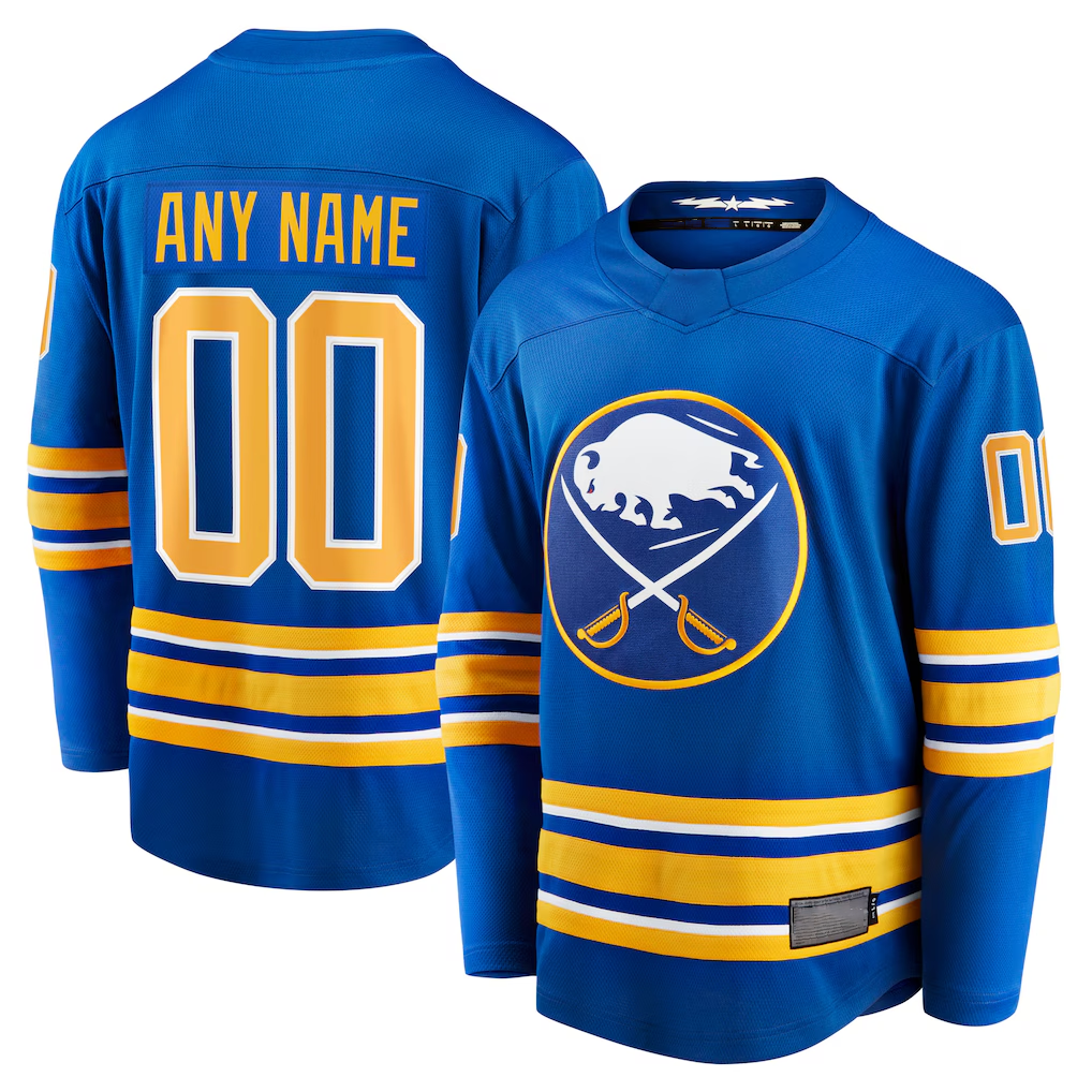 Leino Custom B.Sabres Royal Home Breakaway Stitched Jerseys