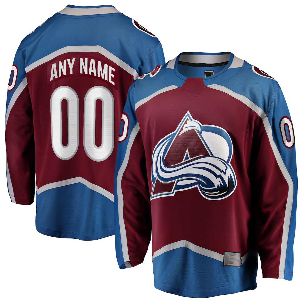 Leino Custom C.Avalanche Maroon Home Breakaway Jerseys