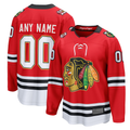 Leino Custom C.Blackhawks Red Centennial Breakaway Jerseys