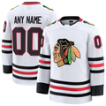 Leino Custom C.Blackhawks White Away Premium Jerseys