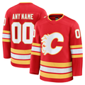 Leino Custom C.Flames Red Home Premium Jerseys