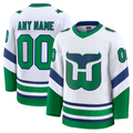 Leino Custom C.Hurricanes White Throwback Premium Stitched Jerseys