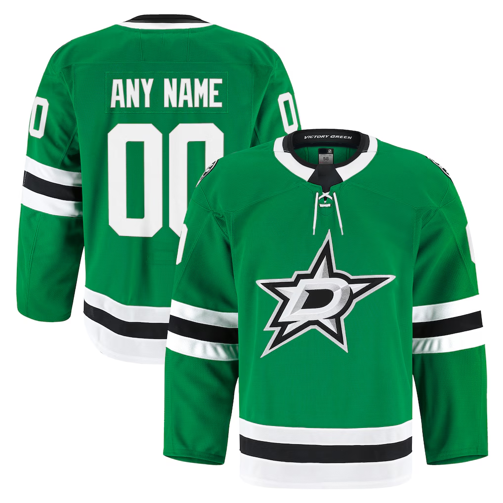 Leino Custom D.Stars Kelly Green Home Authentic Pro Jerseys
