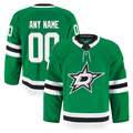 Leino Custom D.Stars Kelly Green Home Authentic Pro Jerseys