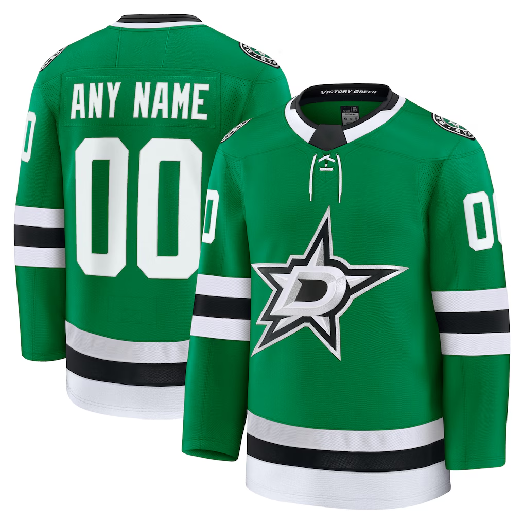 Leino Custom D.Stars Kelly Green Home Premium Jerseys