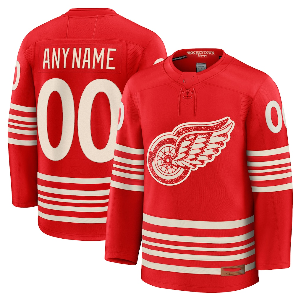 Leino Custom DR.Wings Red Centennial Premium Jerseys