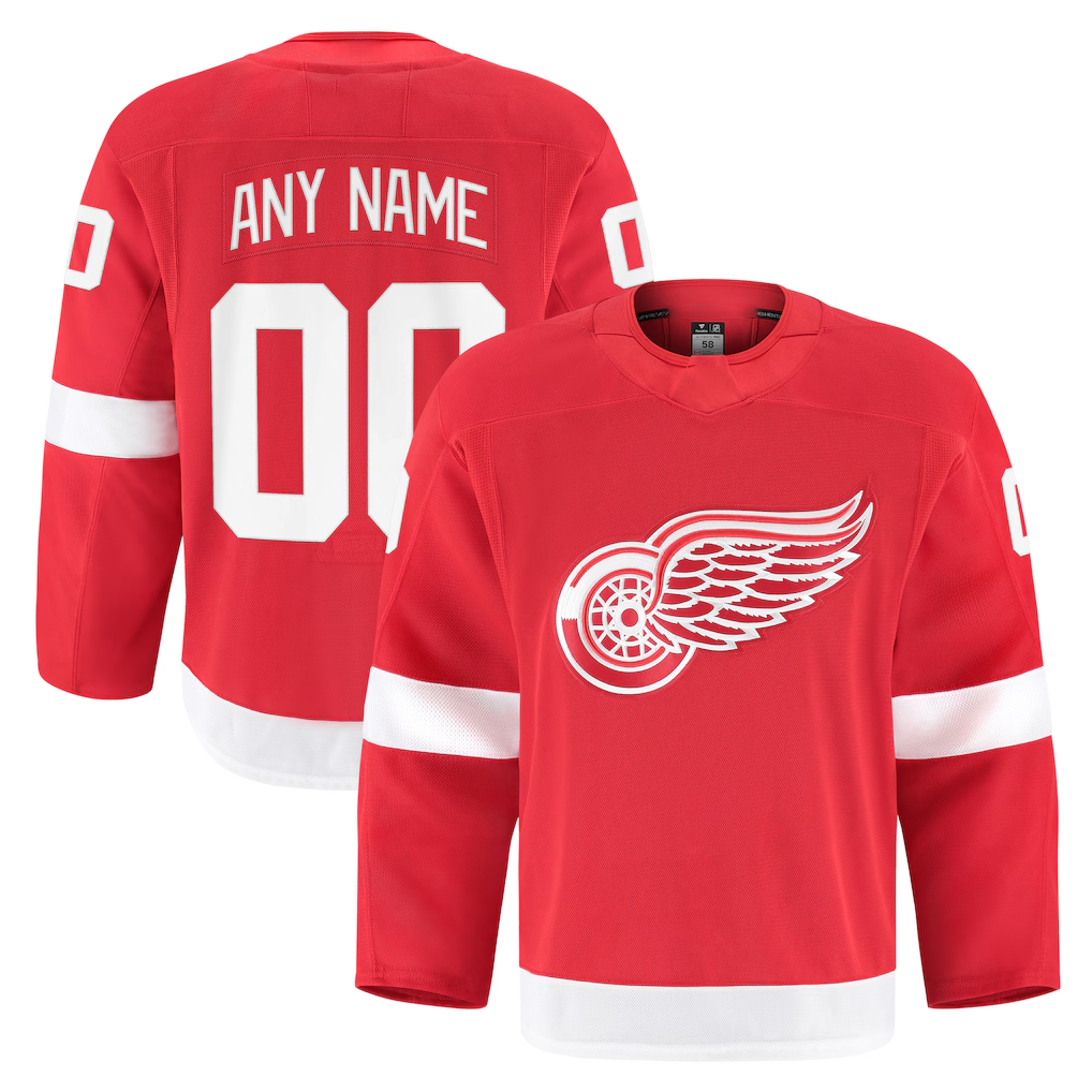Leino Custom DR.Wings Red Home Authentic Pro Jerseys