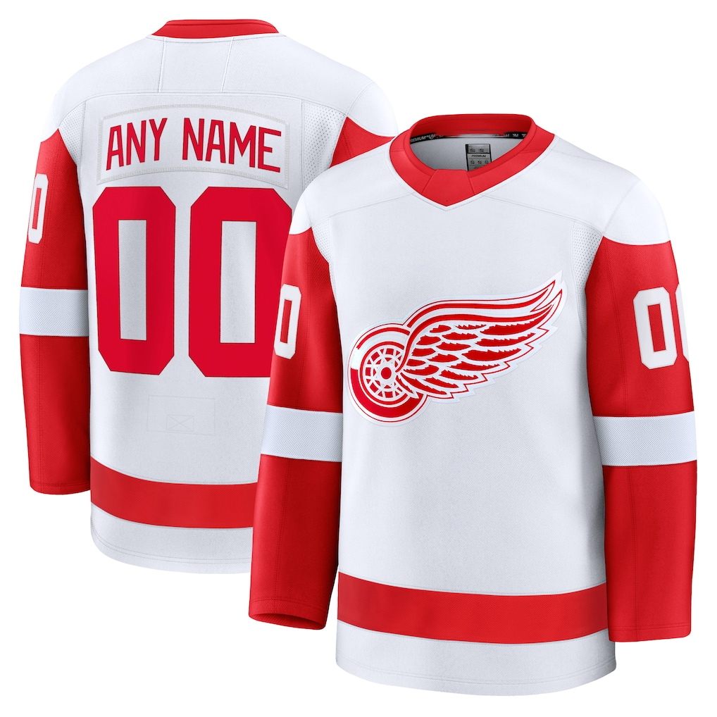Leino Custom DR.Wings White Away Premium Jerseys