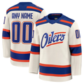 Leino Custom E.Oilers Light Beige Alternate Premium Jerseys