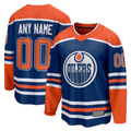 Leino Custom E.Oilers Royal Home Breakaway Jerseys