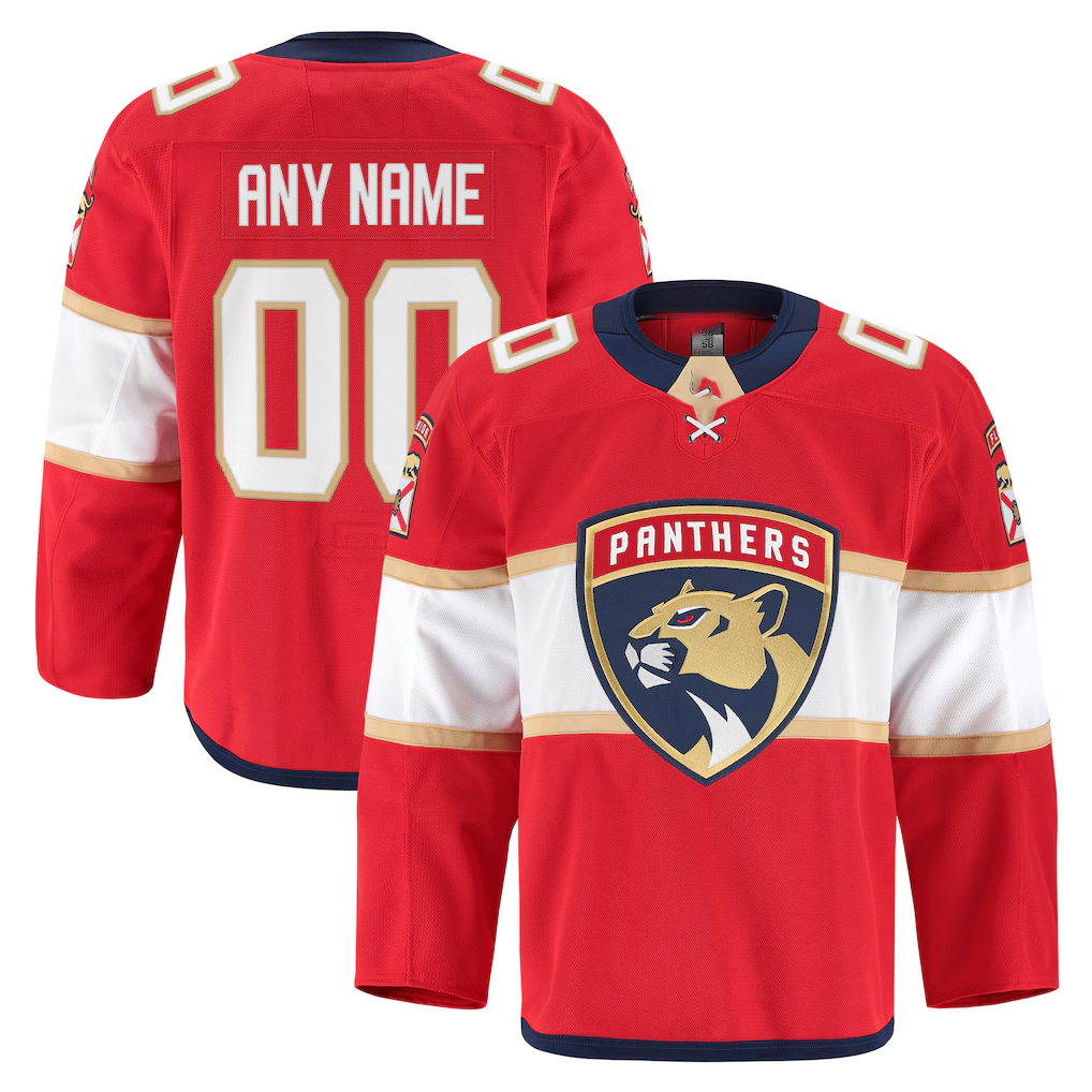 Leino Custom F.Panthers Red Home Authentic Pro Jerseys
