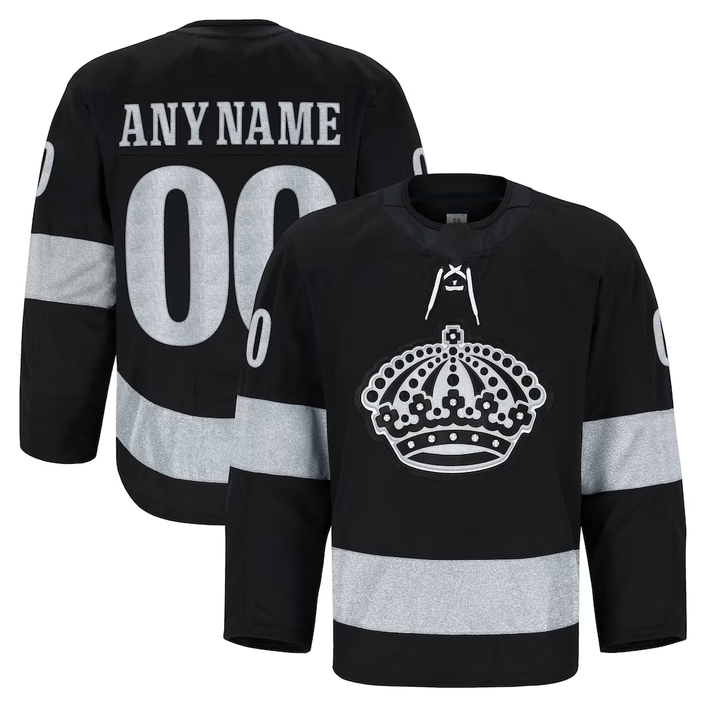 Leino Custom LA.Kings Black Alternate Authentic Pro Jerseys