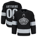 Leino Custom LA.Kings Black Alternate Authentic Pro Jerseys