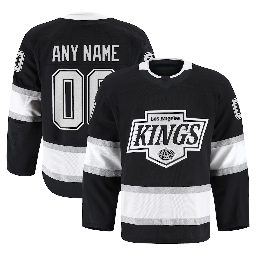 Leino Custom LA.Kings Black Home Authentic Pro Jerseys