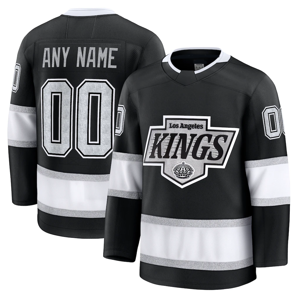 Leino Custom LA.Kings Black Home Premium Jerseys