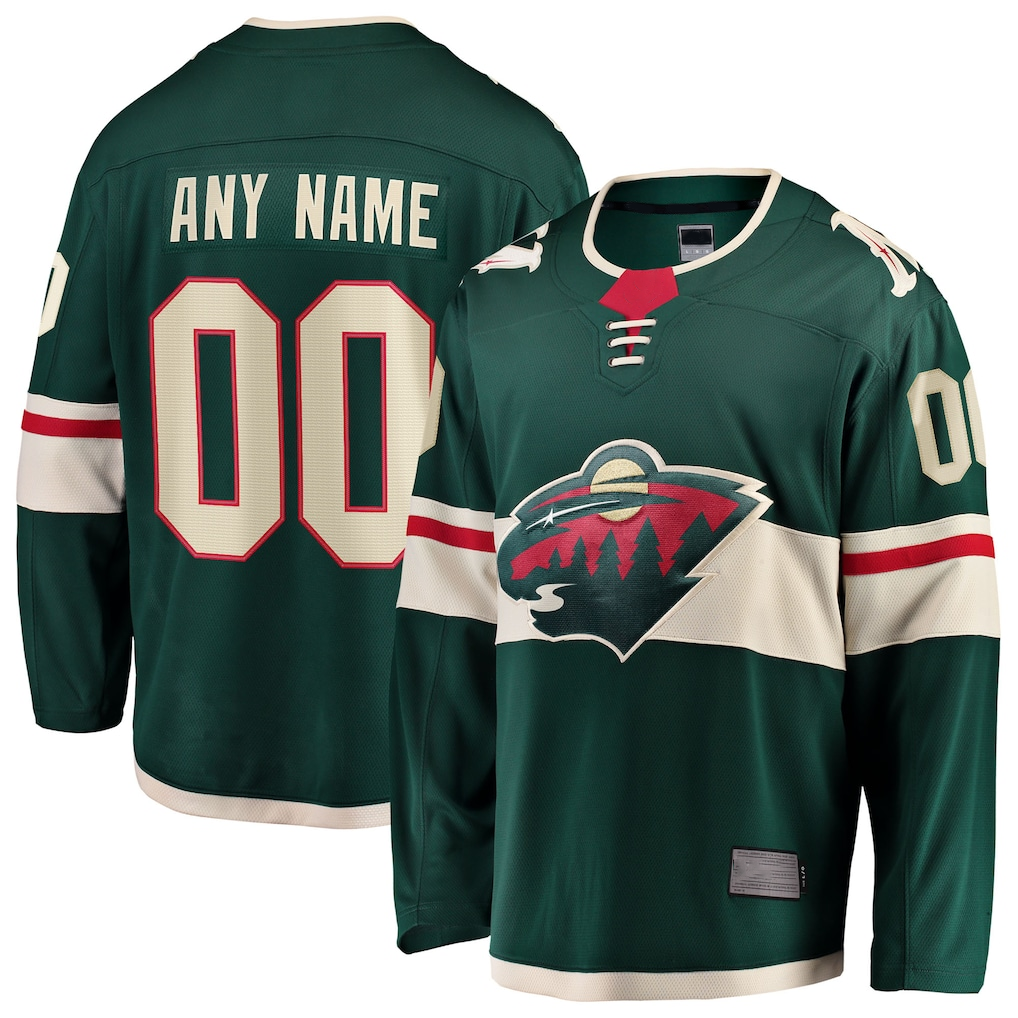 Leino Custom M.Wild Green Home Breakaway Jerseys