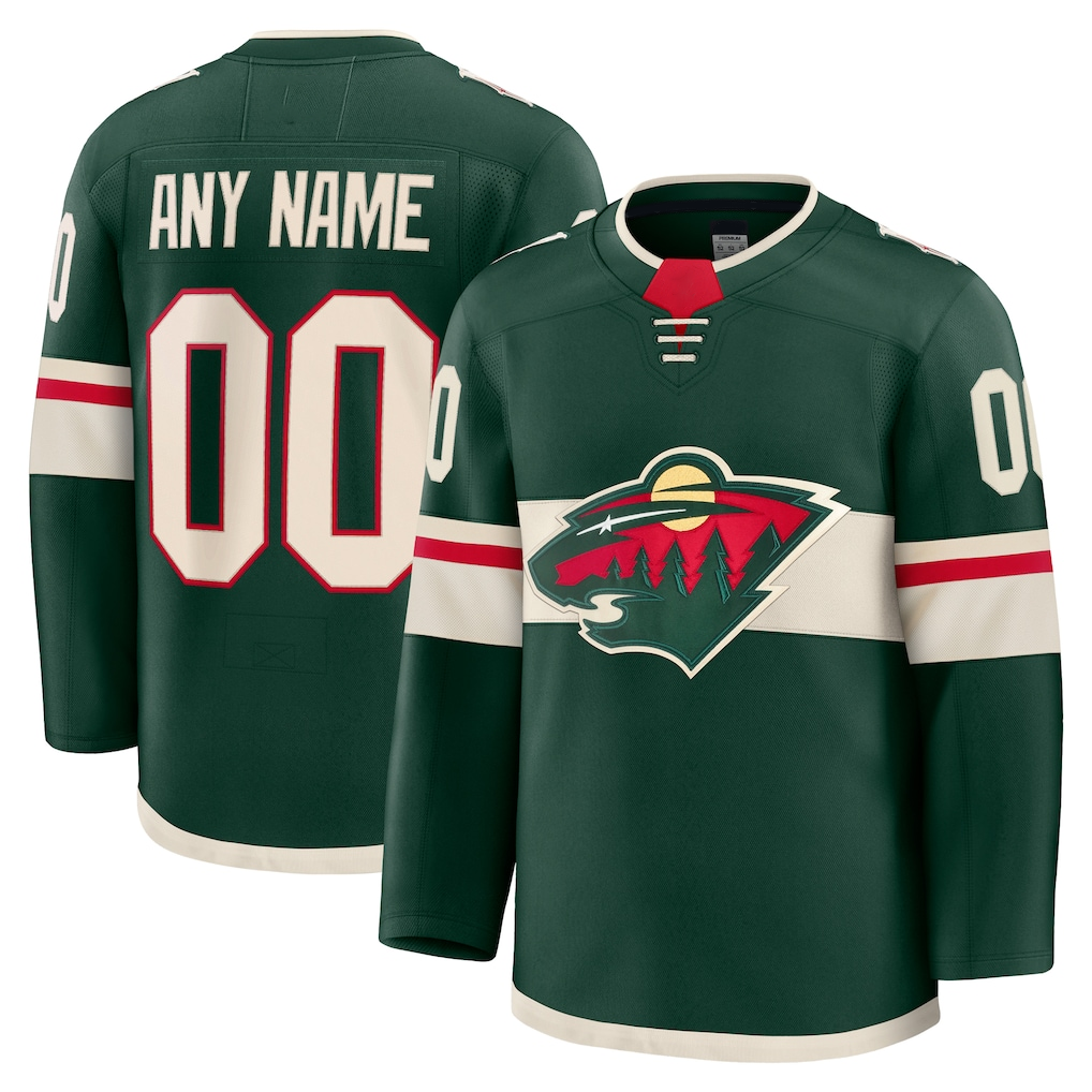 Leino Custom M.Wild Green Home Premium Jerseys