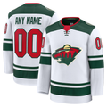 Leino Custom M.Wild White Away Premium Jerseys