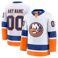 Leino Custom NY.Islanders White Away Premium Jerseys