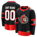 Leino Custom O.Senators Black Home Breakaway Jerseys