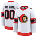 Leino Custom O.Senators White Away Premium Jerseys