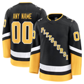 Leino Custom P.Penguins Black Alternate Premium Jerseys