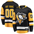 Leino Custom P.Penguins Black Home Breakaway Jerseys