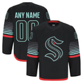Leino Custom S.Kraken Black Alternate Authentic Pro Jerseys