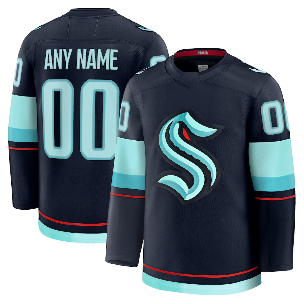 Leino Custom S.Kraken Deep Sea Blue Home Premium Jerseys