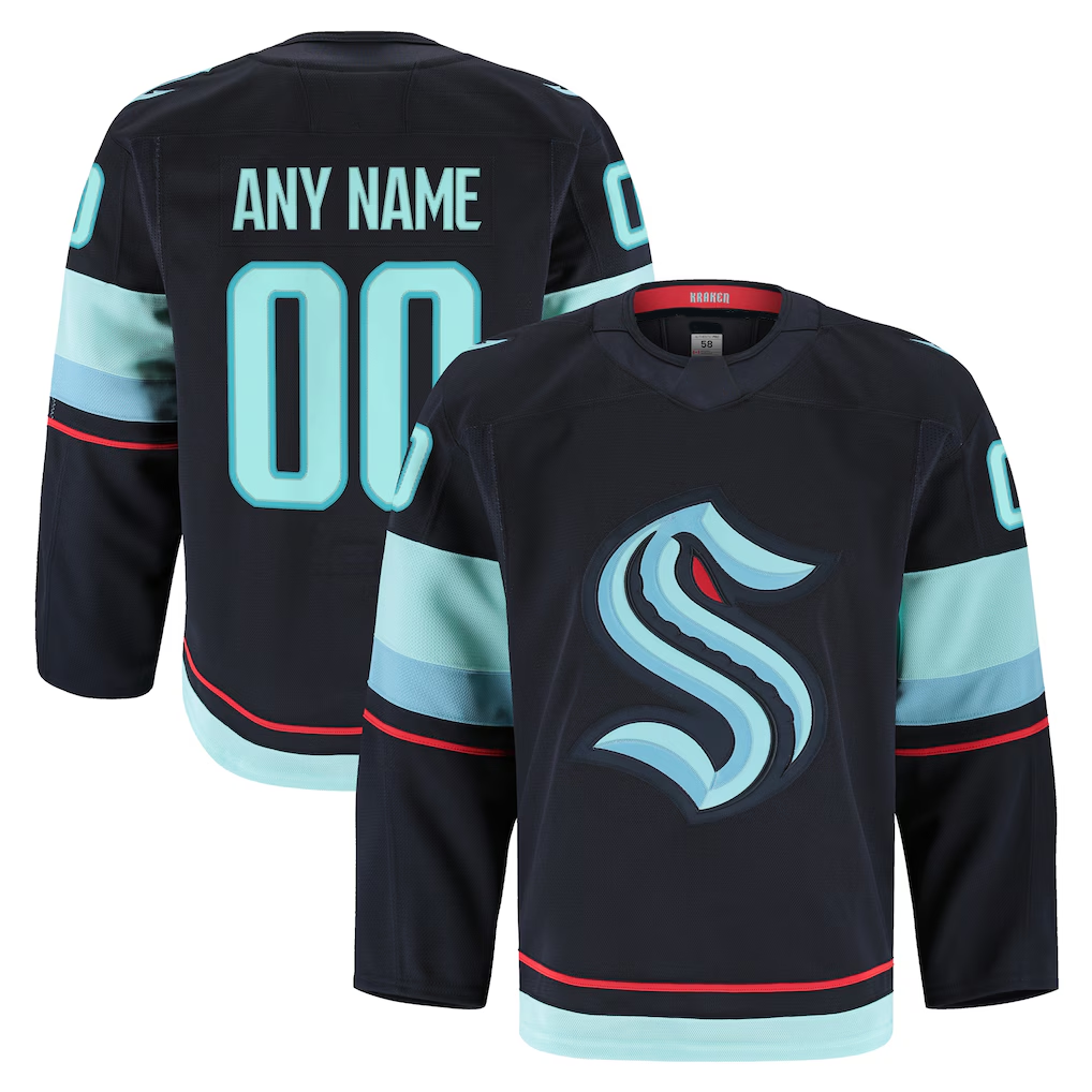 Leino Custom S.Kraken Deep Sea Blue Home Premium Jerseys