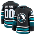 Leino Custom SJ.Sharks Black Alternate Premium Jerseys