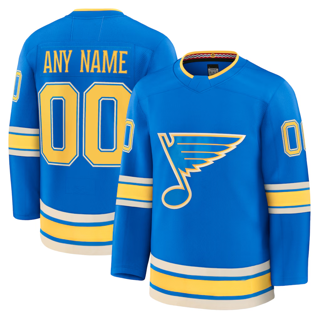 Leino Custom SL.Blues Blue Alternate Premium Jerseys