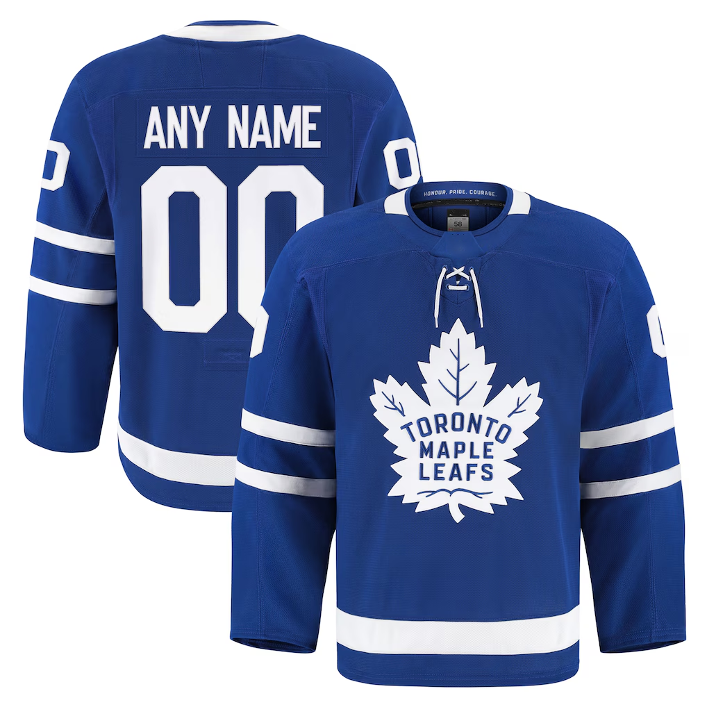 Leino Custom TM.Leafs Blue Home Authentic Pro Jerseys