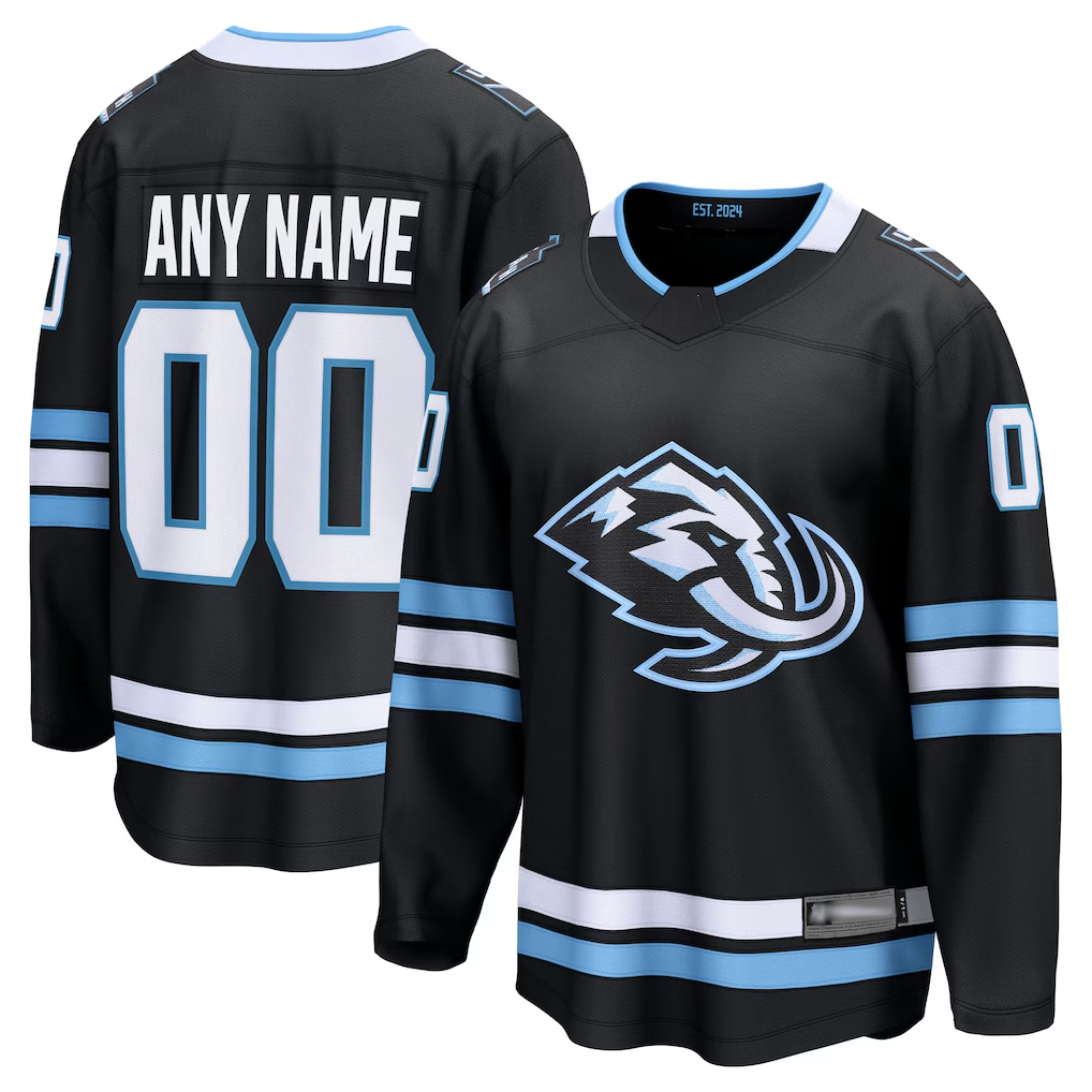 Leino Custom U.Mammoth Black Home Breakaway Jerseys