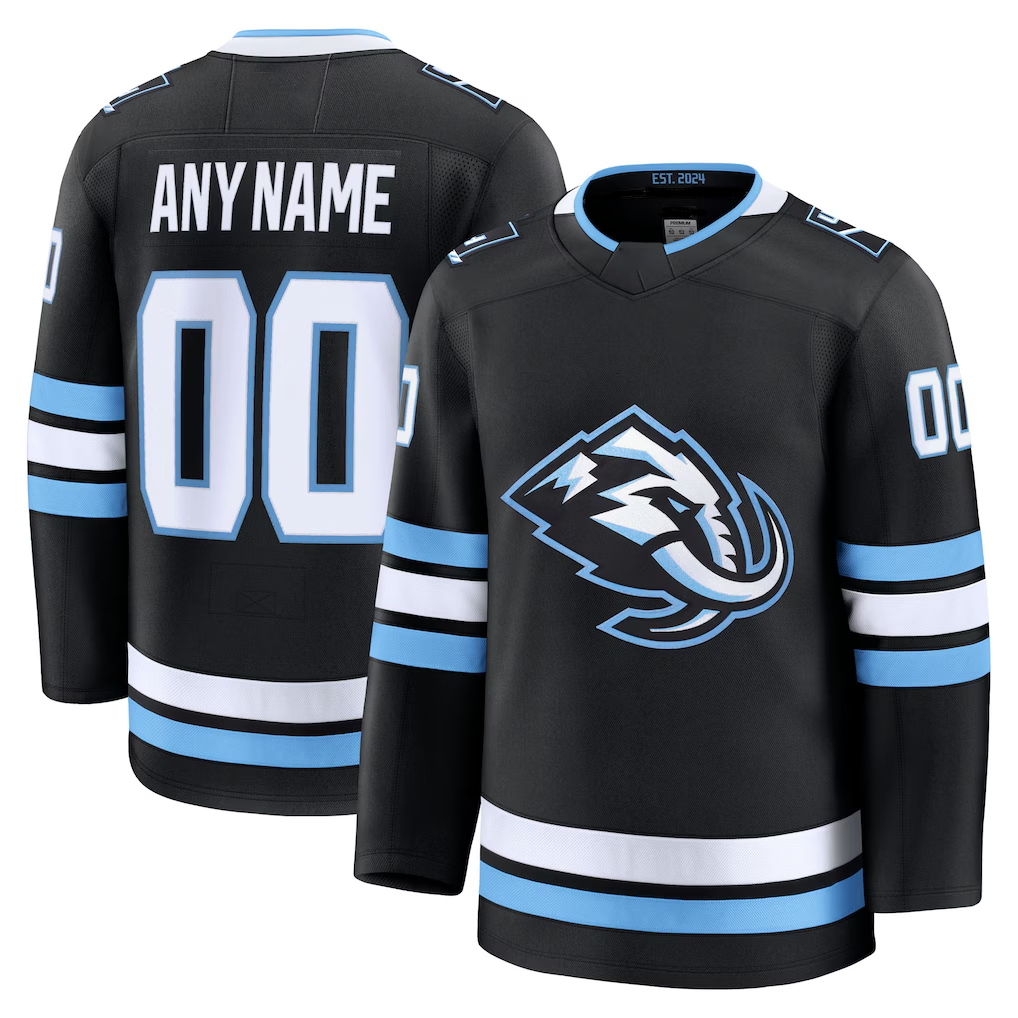 Leino Custom U.Mammoth Black Home Premium Jerseys