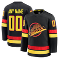 Leino Custom V.Canucks Black Alternate Premium Jerseys