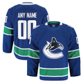 Leino Custom V.Canucks Blue Home Authentic Pro Jerseys