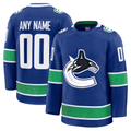 Leino Custom V.Canucks Blue Home Premium Jerseys