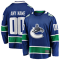 Leino Custom V.Canucks Blue Home Team Breakaway Jerseys