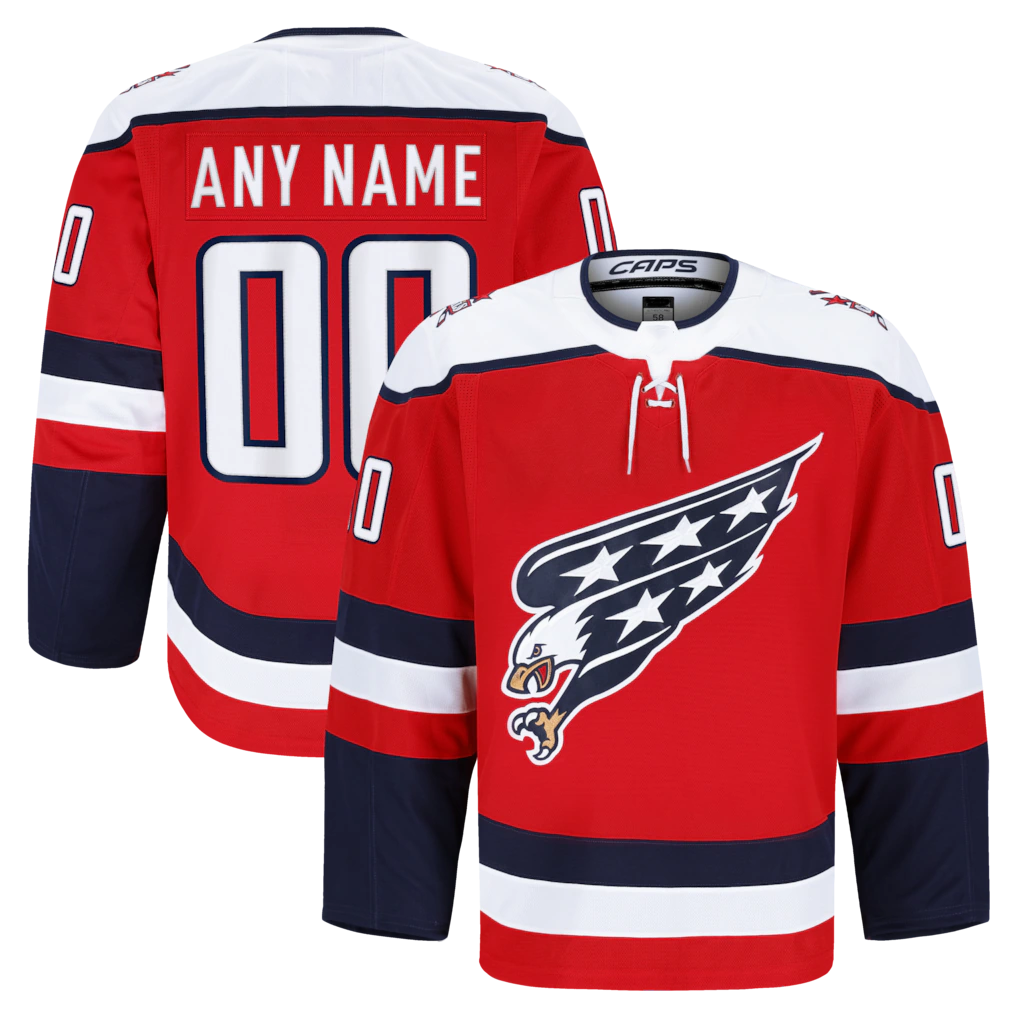 Leino Custom W.Capitals Red Alternate Authentic Pro Jerseys