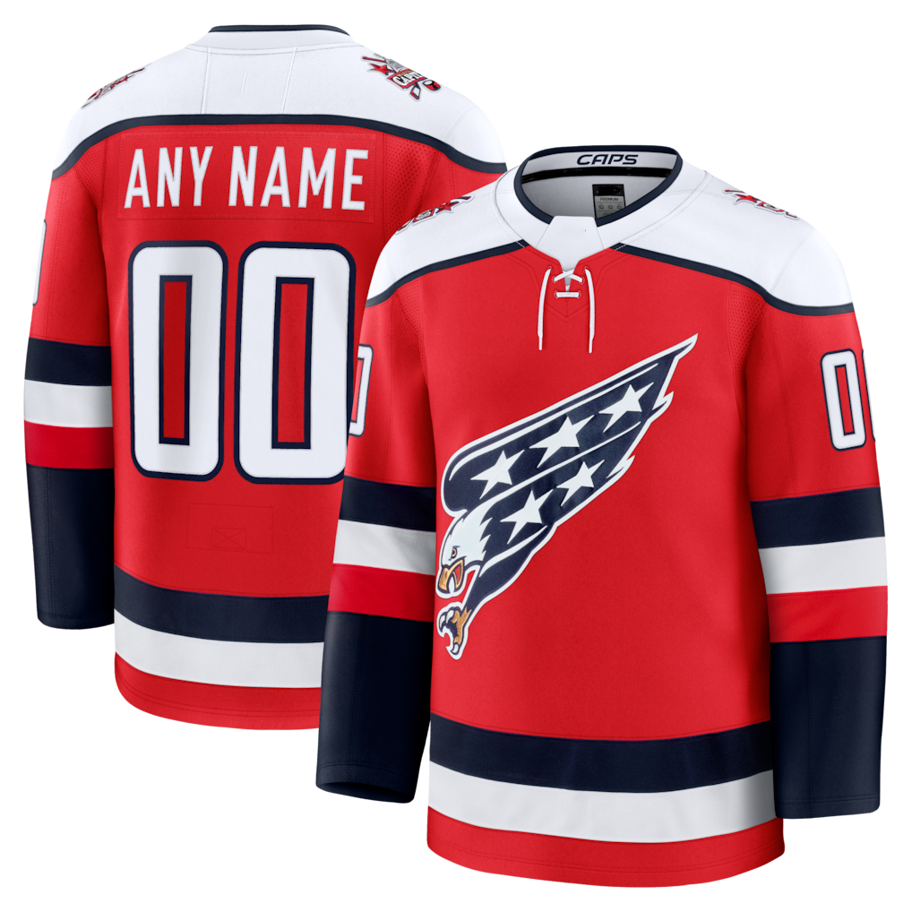 Leino Custom W.Capitals Red Alternate Premium Jerseys
