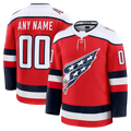 Leino Custom W.Capitals Red Alternate Premium Jerseys