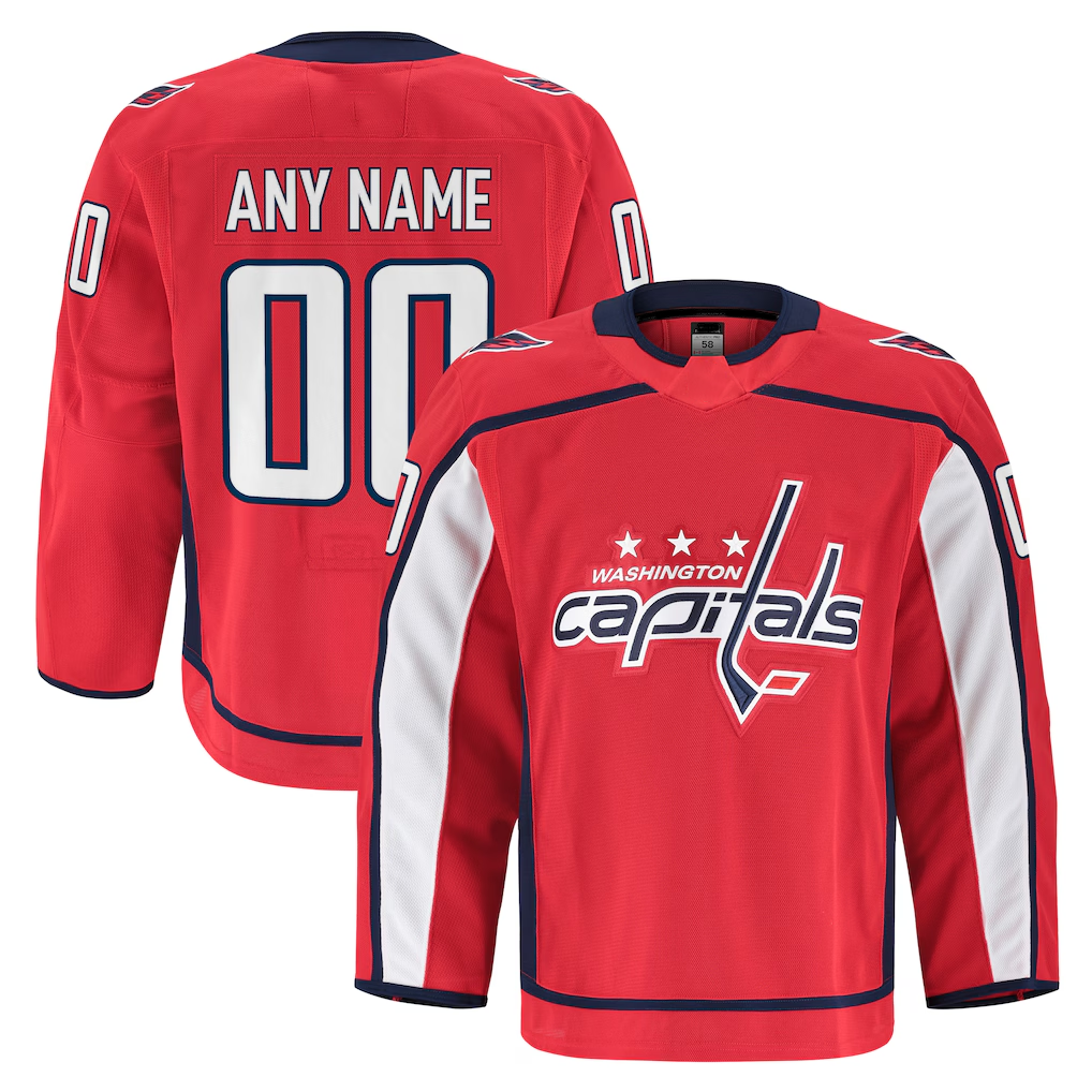 Leino Custom W.Capitals Red Home Authentic Pro Jerseys