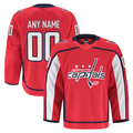 Leino Custom W.Capitals Red Home Authentic Pro Jerseys